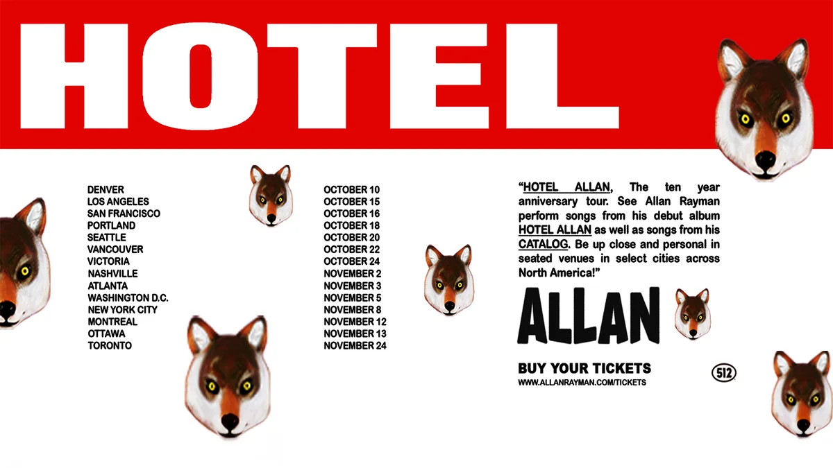 Allan Rayman — artist image and upcoming events